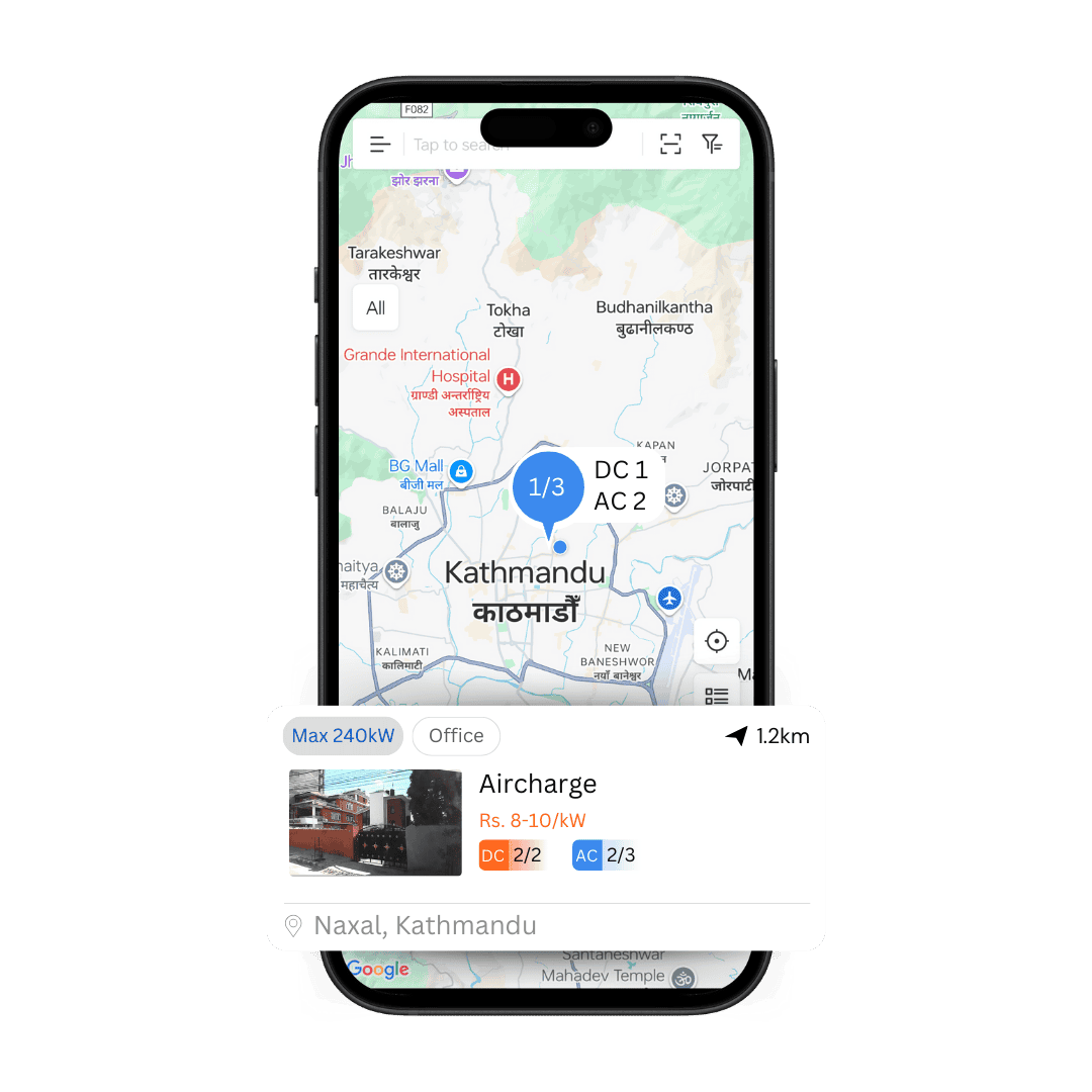 Mobile app interface